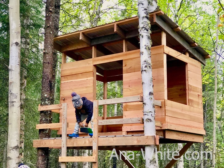 Modern Tree House Build Walkthrough and Plans