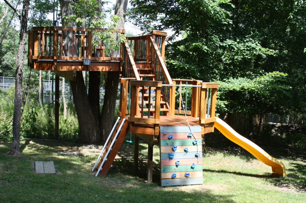 Multi-Level Backyard Tree House