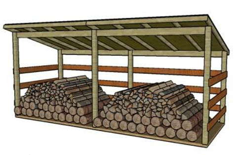 My Outdoor Plans’ Large Firewood Shed