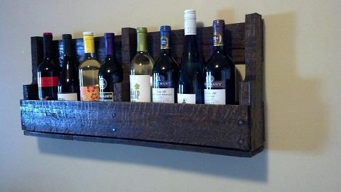 Pallet wine rack