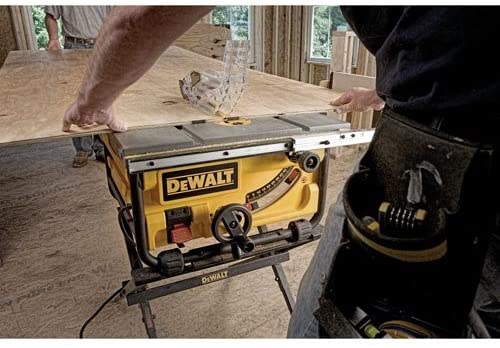 person using DeWalt DWE7480