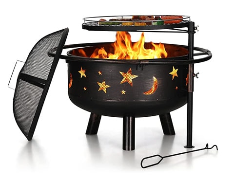 PHI VILLA 30” Outdoor Wood Burning Firepit