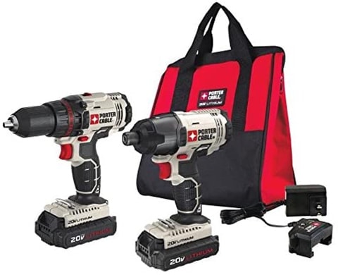 PORTER-CABLE PCCK604L2 20V MAX Cordless Drill Combo Kit and Impact Driver