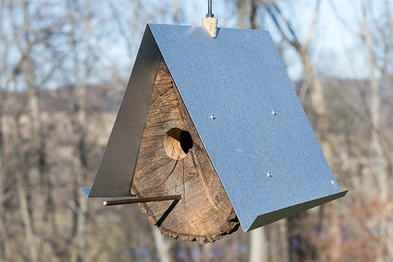 Quartered Log Birdhouse