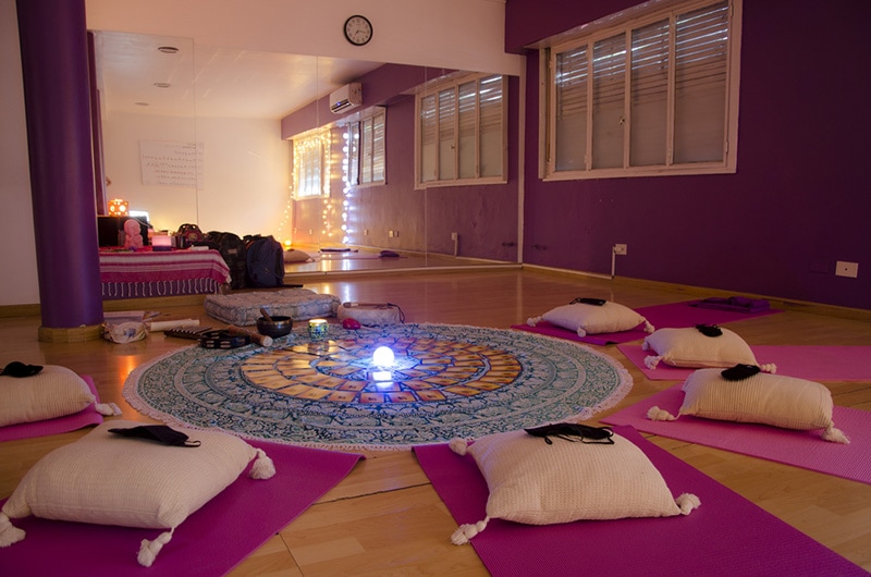 Room of relaxation and meditation, violet