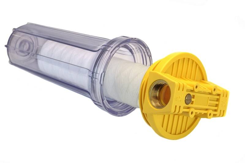 Sediment Water Filter Cartridge In Transparent Plastic Container_AVN photo lab_shutterstock