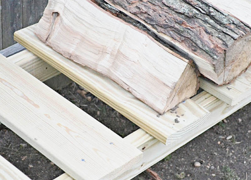 Simple Log Holder From Home Road