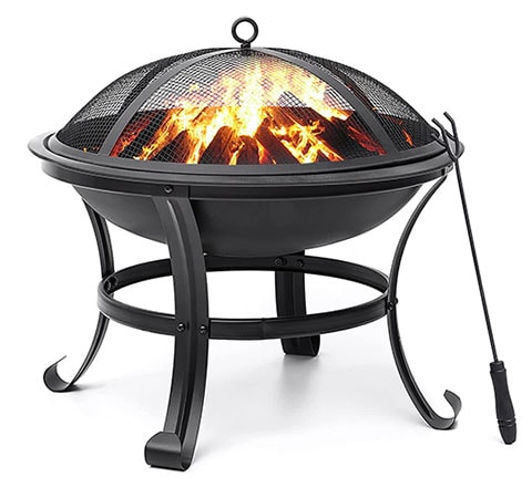 SINGLYFIRE 22-inch Fire Pit for Outside