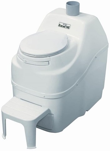 Sun-Mar Excel Non-Electric Self-Contained Composting Toilet, Model# Excel-NE