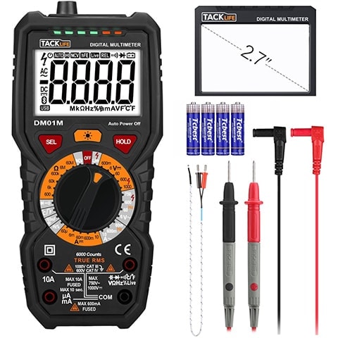 Tacklife Digital Multimeter TRMS 6000