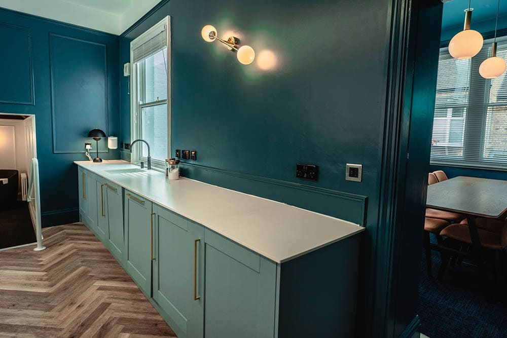 teal kitchen color