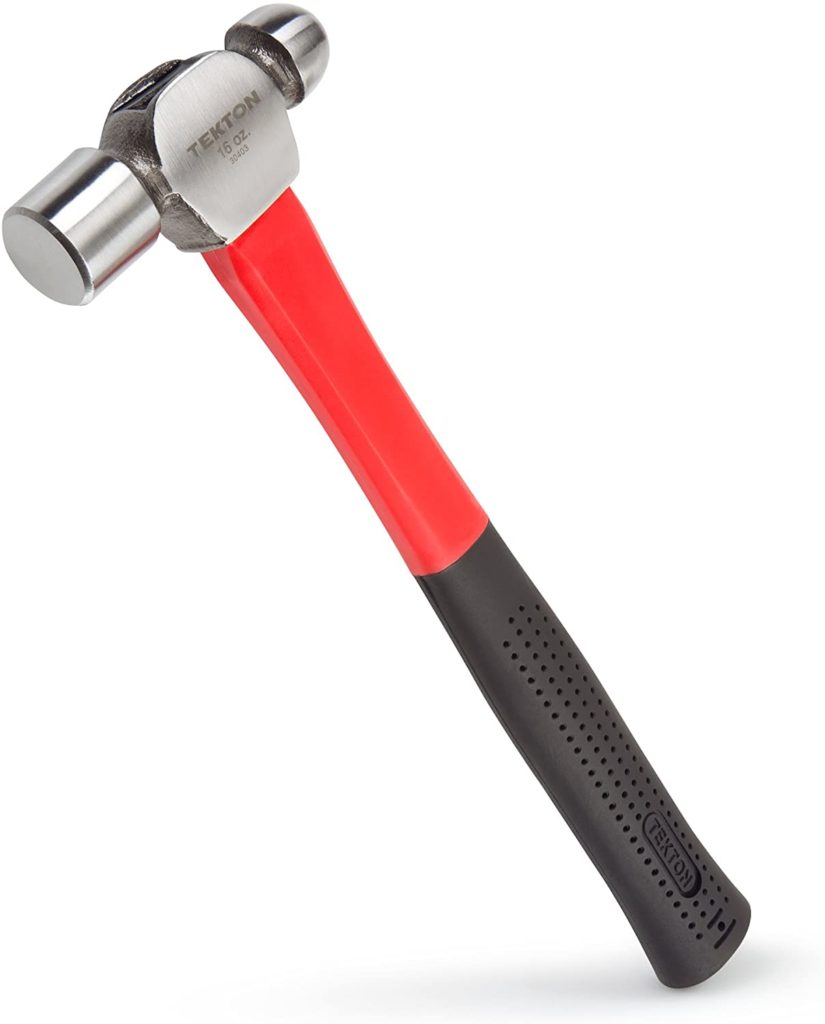 TEKTON Jacketed Fiberglass Ball Pein Hammer