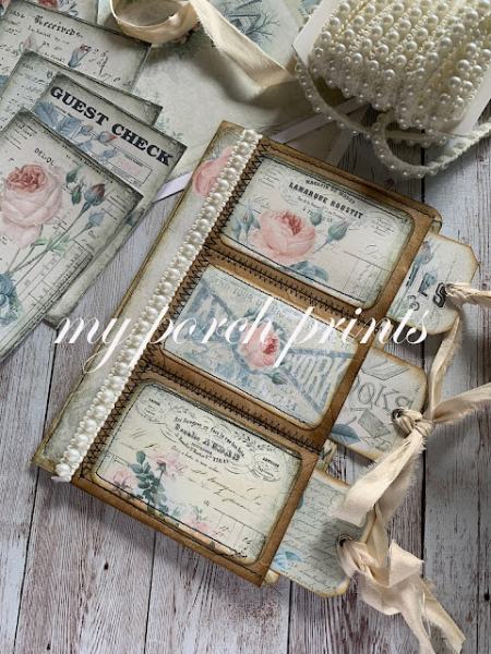 Toilet Paper Roll Tags for a Junk Journal