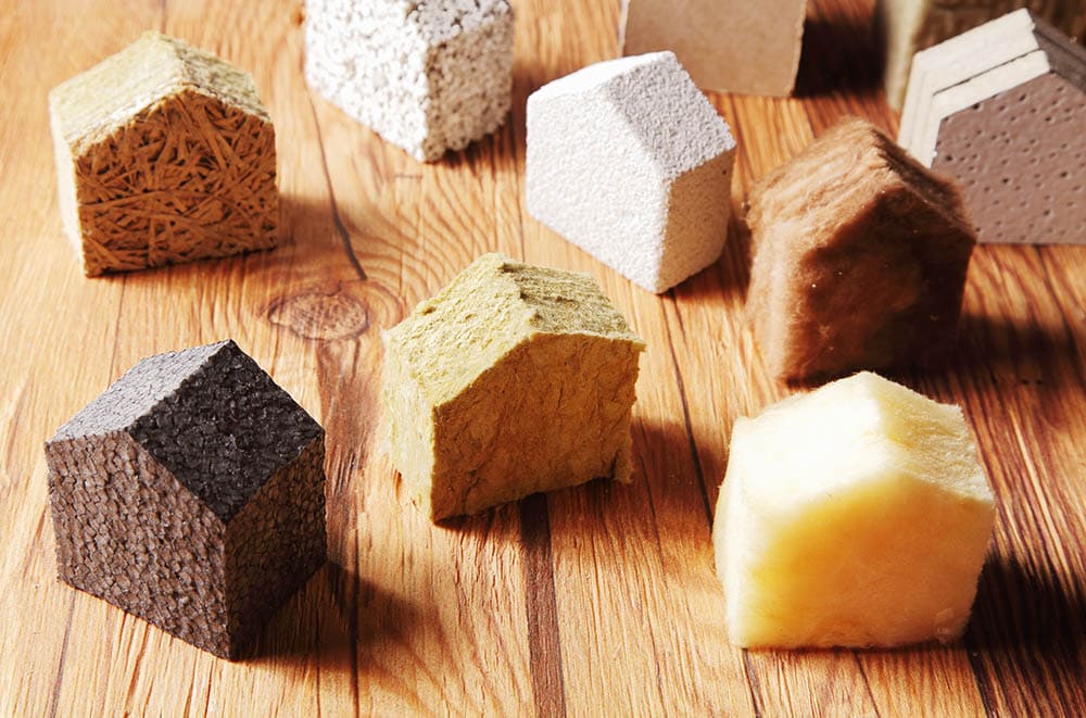 Various types of insulation