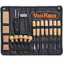 VonHaus 16pc Wood Carving Knife Tool Set