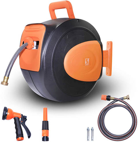Wellmax Retractable Water Hose Reel