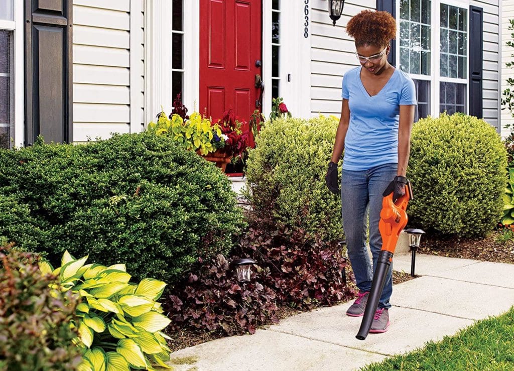 woman using BLACK+DECKER LSW221