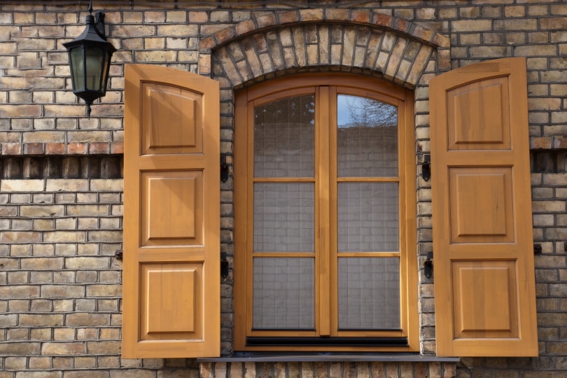 wooden exterior shutters
