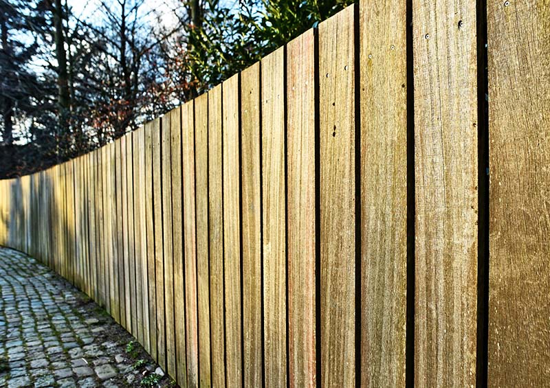 Wooden fence