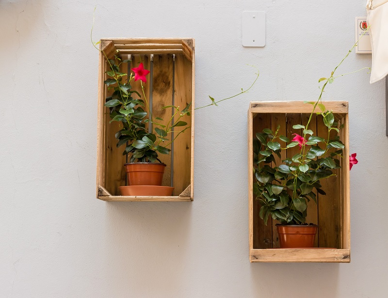 Wooden Flower Pot