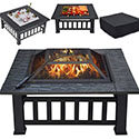 Yaheetech Multifunctional Fire Pit Table