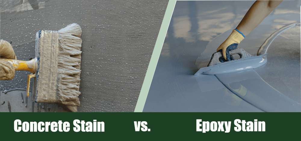 Concrete Stain vs epoxy stain