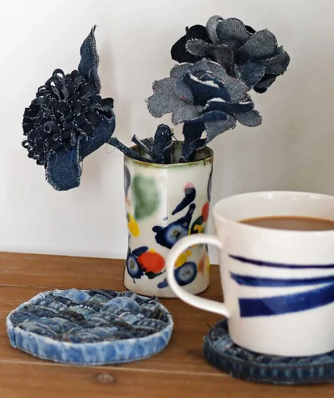DIY Denim Coasters