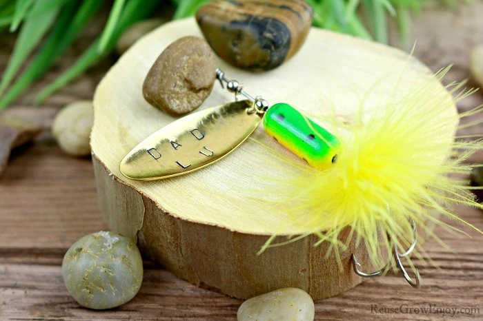 DIY Hand Stamped Fishing Lure