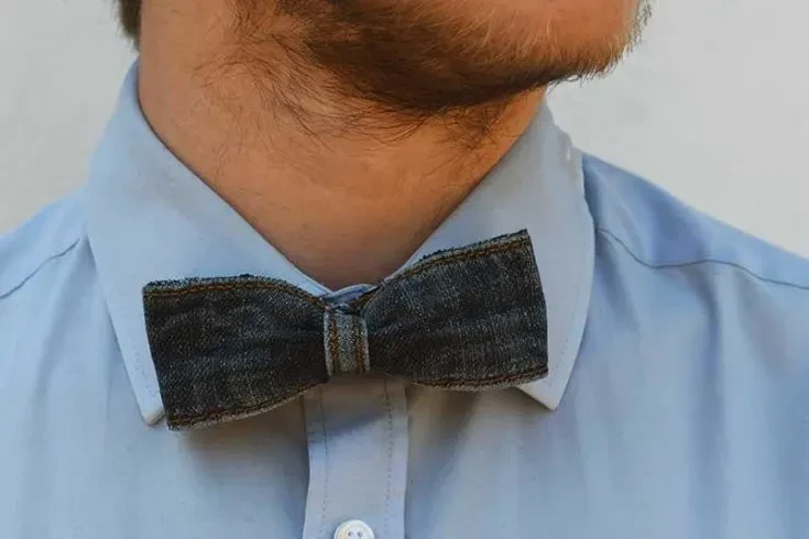 DIY Hipster Denim Bow Tie