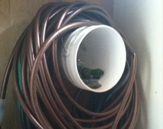 diy hose ands prinkler winter storage
