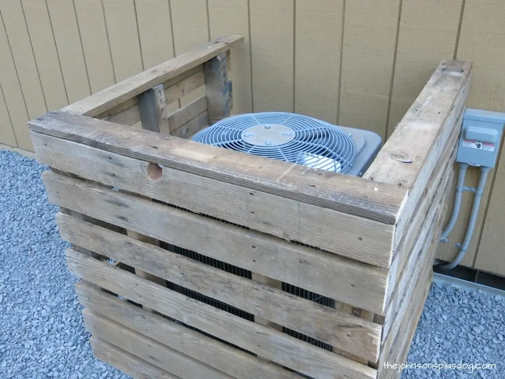DIY Pallet AC Cover